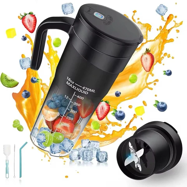آبمیوه گیر مخلوط کن قابل حمل مدل Portable Blender (470ml , HD-09)