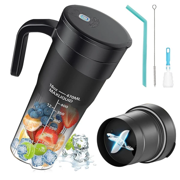 آبمیوه گیر مخلوط کن قابل حمل مدل Portable Blender (470ml , HD-09)