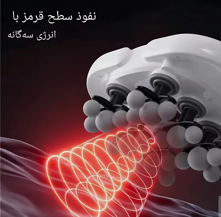ماساژ گان ۲۲ سر YQ-906 همراه با قابلیت گرمادرمانی و مادون قرمز