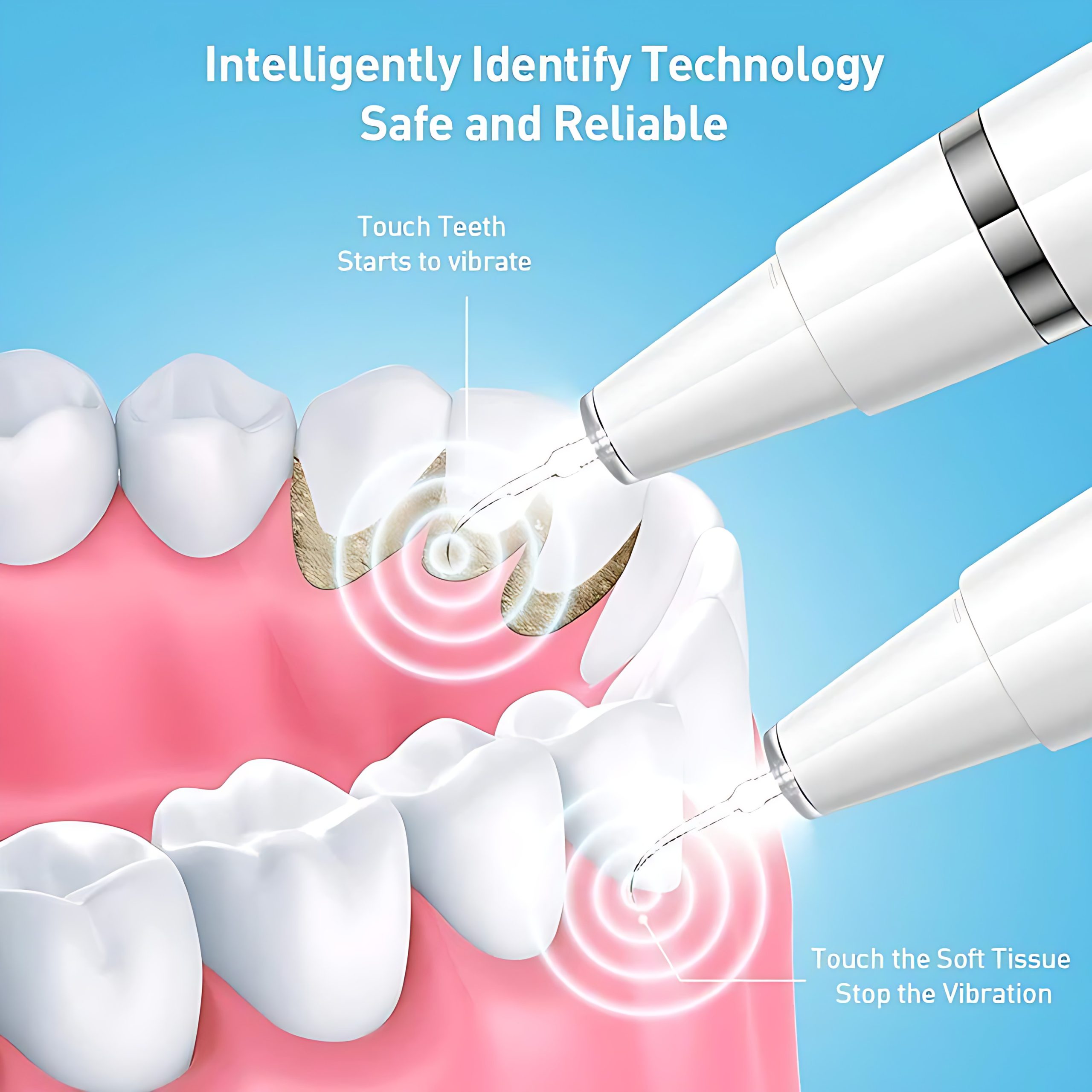 جرمگیر و مسواک برقی دندان Electric Teeth Cleaner مدل BASIC EDITION | پاکسازی عمیق با 31000 لرزش در دقیقه
