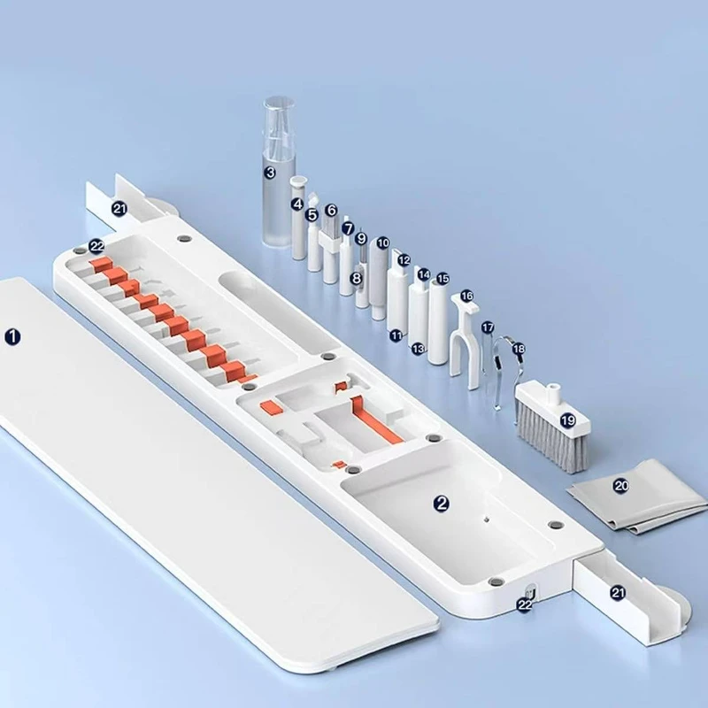 کیت تمیز کننده مدل زیر دستی کد QS-22 22 in 1